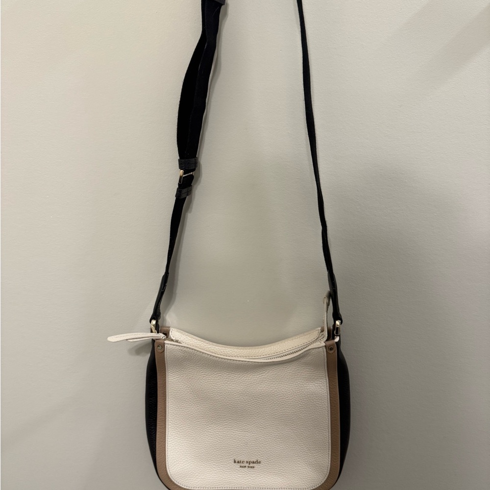Kate Spade White and Black Crossbody Bag